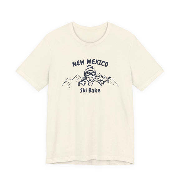 New Mexico Ski Babe T‑Shirt - Retro Skiing Graphic Tee