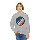 Texas Youth Crewneck Sweatshirt - Unisex Kid's Texas Sweatshirt-8