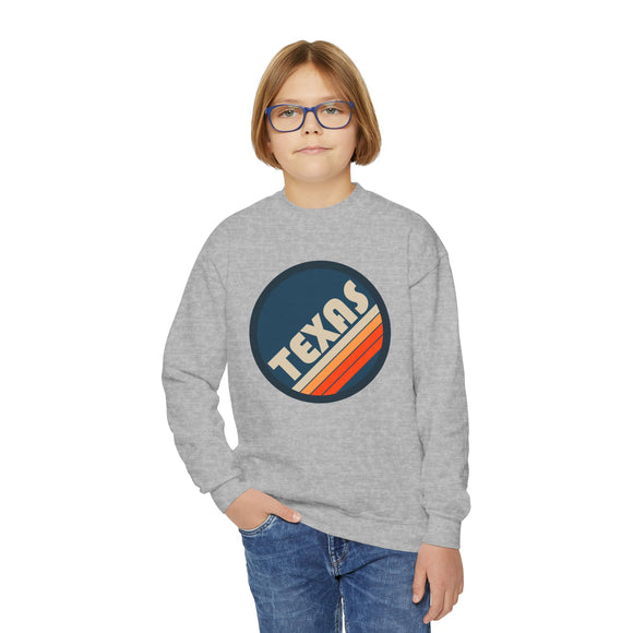 Texas Youth Crewneck Sweatshirt - Unisex Kid's Texas Sweatshirt