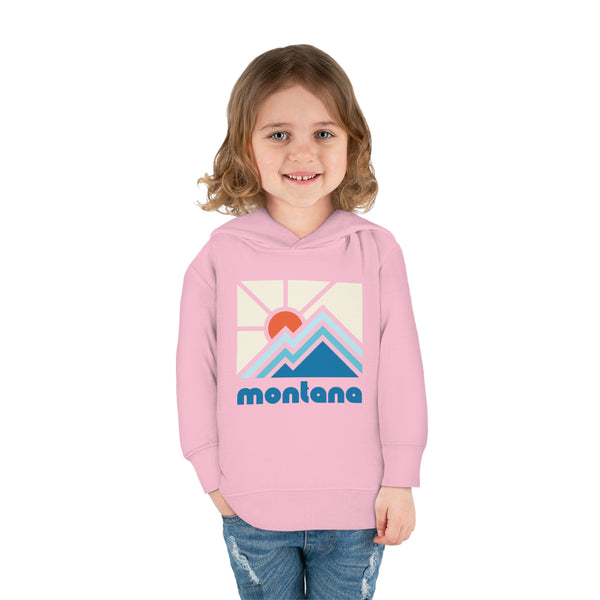 Montana Toddler Hoodie - Minimal Style Unisex Montana Toddler Sweatshirt