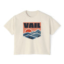 Women's Vail, Colorado Boxy Graphic Tee - Slightly Cropped-1