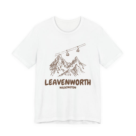 Leavenworth, Washington Mountain T-Shirt — Vintage Gondola Ski Mountain Tee