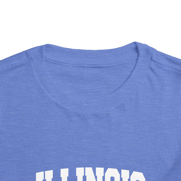 Illinois Toddler Graphic Tee - Kids Illinois Vacation T-Shirt