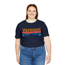 Vermont T-Shirt - Mountain Sunset Unisex Vermont Shirt-82