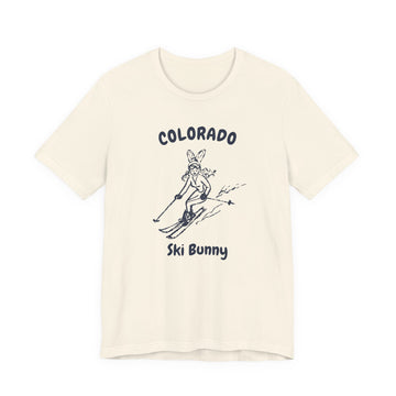 Colorado Ski Bunny T‑Shirt — Retro Skiing Graphic Tee