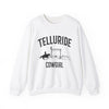 Telluride, Colorado Sweatshirt - Colorado Cowgirl Graphic Crewneck