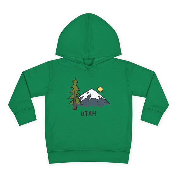 Utah Toddler Hoodie - Unisex Mountain Utah Toddler Sweatshirt