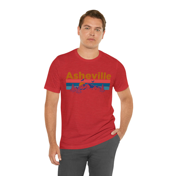 Asheville, North Carolina Shirt - Mountain Sunset Unisex Asheville T-Shirt