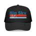 Kids Big Sky, Montana Trucker Hat Foam Bike - Youth Snapback on white background