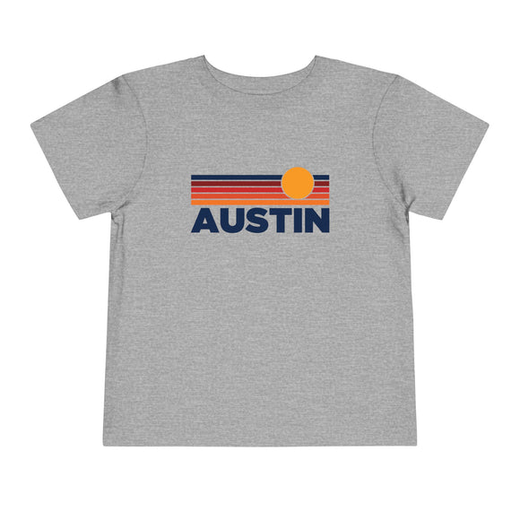 Austin, Texas Toddler T-Shirt - Retro Sun Tee