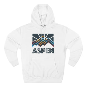 Aspen, Colorado Hoodie - Retro Mountain Unisex Sweatshirt - 0