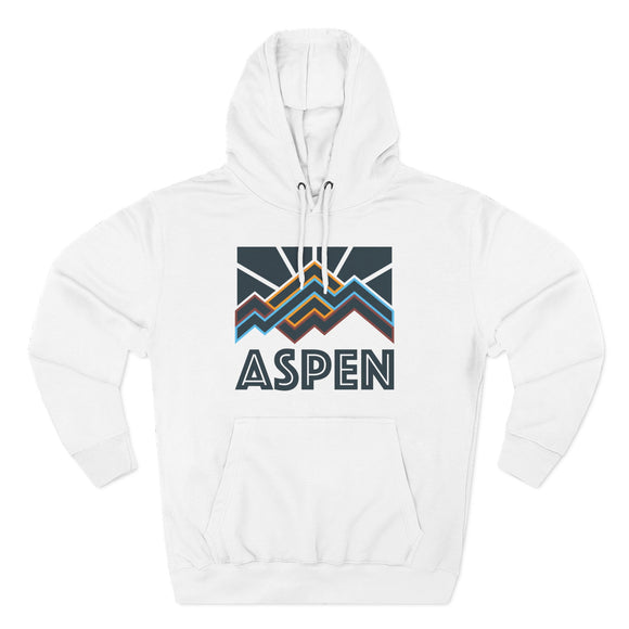 Aspen, Colorado Hoodie - Retro Mountain Unisex Sweatshirt