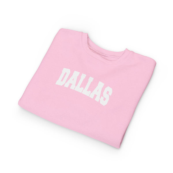 Dallas, Texas Toddler Sweatshirt - Dallas Toddler Crewneck Sweatshirt