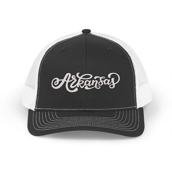 Arkansas Snapback Trucker Cap - Embroidered Arkansas Hat