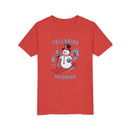 Telluride, Colorado Youth Skiing Snowman Tee - Kids Telluride T Shirt-15