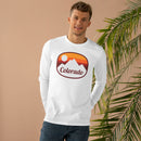 Colorado Mens Base Long-sleeve Tee - Retro Ombre Heavy Weight Long Sleeve T-shirt-11