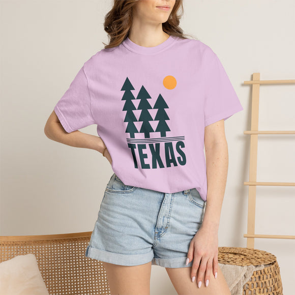 Texas T Shirt, Comfort Colors Cotton 100% Cotton Trees Tee