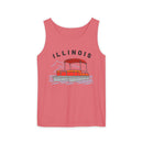 Illinois Tank Top Unisex - Pontoon Boat - Comfort Colors - 100% Cotton-5