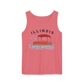 Buy watermelon Illinois Tank Top Unisex - Pontoon Boat - Comfort Colors - 100% Cotton