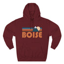 Boise, Idaho Hoodie - Retro Mountain Unisex Sweatshirt-8