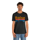 Boise, Idaho Shirt - Mountain Sunset Unisex Boise T-Shirt-46