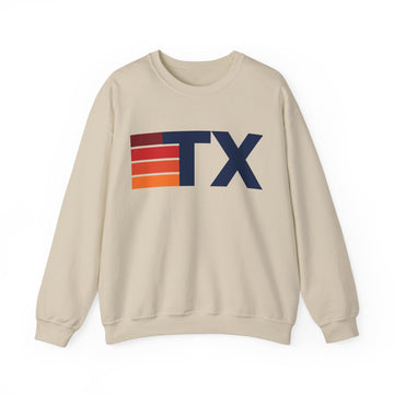 Texas Retro Sweatshirt | Retro Stripes Texas - 0