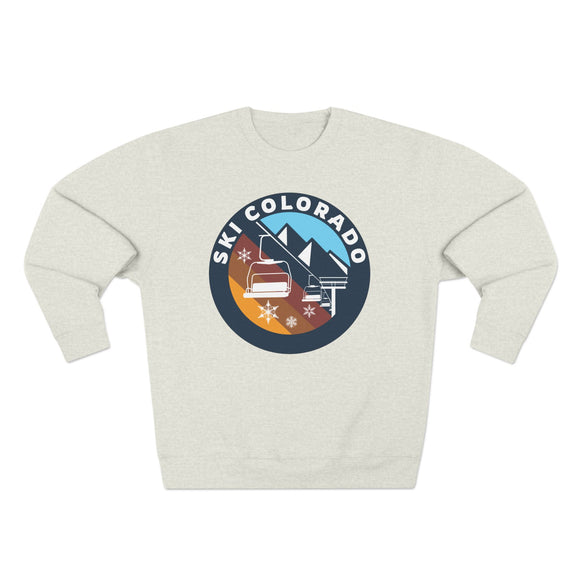 Premium Colorado Mountain Ski Lift Sweatshirt