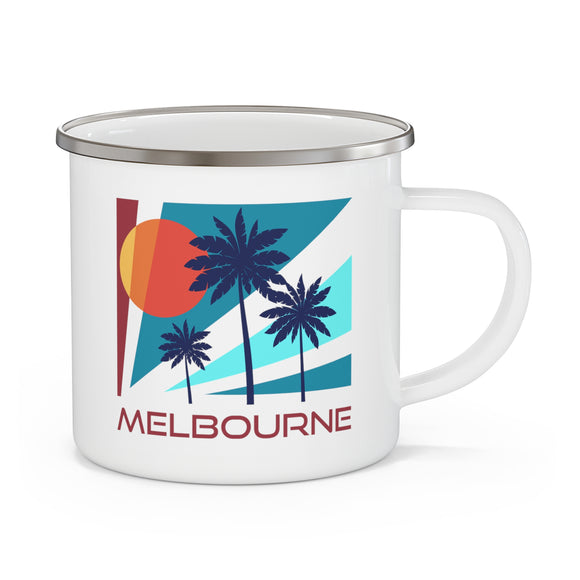 Melbourne, Florida Camp Mug - Retro Enamel Campfire Melbourne Mug