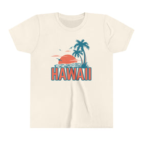Hawaii Youth Shirt - Retro Palm Tree Hawaii Kid's T-Shirt