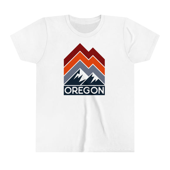 Oregon Youth Shirt - Retro Mountain Oregon Kid's T-Shirt