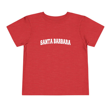 Buy heather-red Santa Barbara, California Toddler Graphic Tee - Kids Santa Barbara Vacation T-Shirt