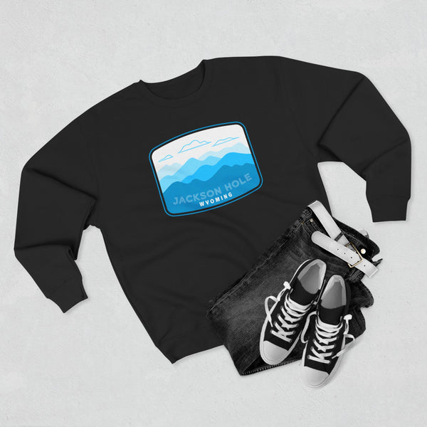 Premium Jackson Hole, Wyoming Sweatshirt Unisex Crewneck, Premium Sweatshirt, Crewneck Jumper, Ski Resort Apparel