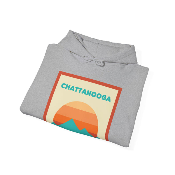 Chattanooga, Tennessee Mountain Sun Hoodie - Unisex Hooded Sweatshirt, Travel Sweatshirt, Sunset
