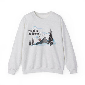 Truckee, California Sweatshirt - Unisex Retro Ski Mountain Gondola Truckee Sweatshirt