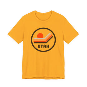 Buy gold Utah T-Shirt - Sunset Mountain Graphic Tee