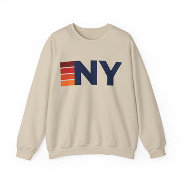 New York Retro Sweatshirt | Retro Stripes New York - 0