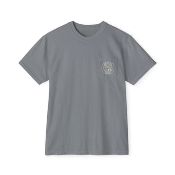 Montpelier, Vermont Pocket Tee Shirt, Garment-Dyed Shirt, Mountain Graphic Tee, Comfort Colors - 0