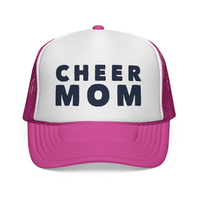 Buy pink Cheer Mom Trucker Cap | Cheerleader Mom Hat, Pom Pom Design