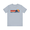 Retro Salt Lake City, Utah T-shirt, Mountain Tee, Vintage Salt Lake City Unisex Jersey Shirt, Outdoor Hiking Apparel