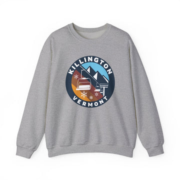 Buy sport-grey Killington, Vermont Sweatshirt - Ski Lift Killington Crewneck Sweatshirt