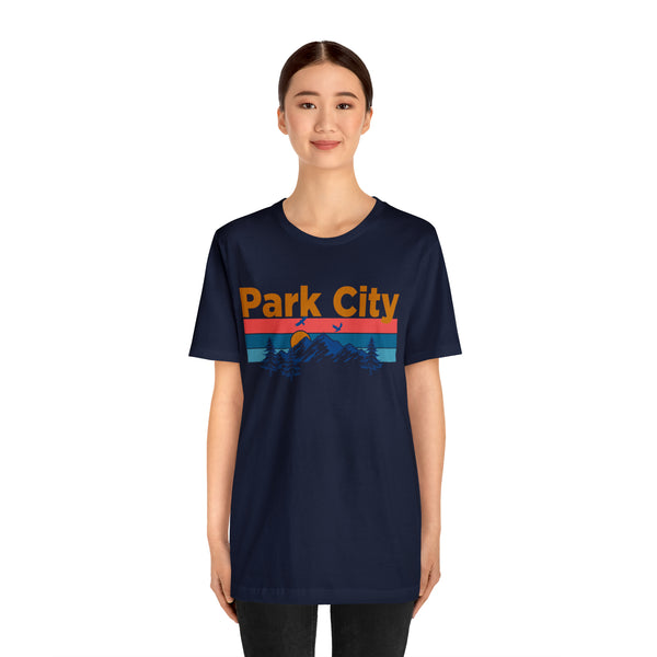 Park City, Utah Shirt - Mountain Sunset Unisex Park City T-Shirt