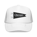 Chicago Pennant Trucker Hat — Vintage City Pride Foam Cap-5