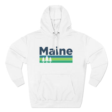 Buy white Premium Maine Hoodie - Retro Unisex Sweatshirt
