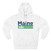 Premium Maine Hoodie - Retro Unisex Sweatshirt