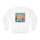 Ouray, Colorado Youth Sweatshirt - Unisex Kid's Ouray Crewneck Sweatshirt-4