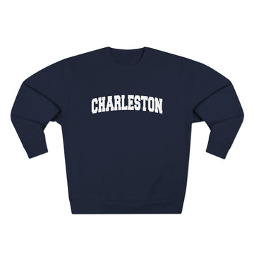 Buy navy Premium Charleston, South Carolina Retro Graphic Sweatshirt