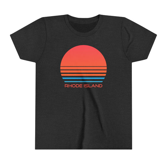 Rhode Island Youth Shirt - Retro 80s Rhode Island Kid's T-Shirt