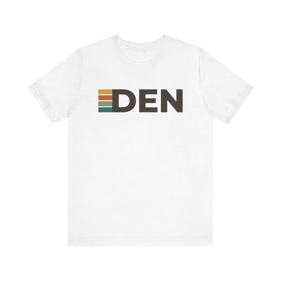Denver, Colorado tee - DEN t shirt retro stripes