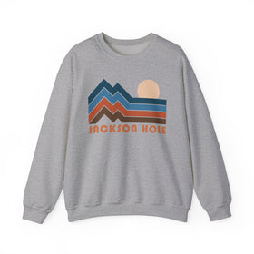 Jackson Hole, Wyoming Sweatshirt Retro Mountains, Jackson Hole Unisex Graphic Crewneck