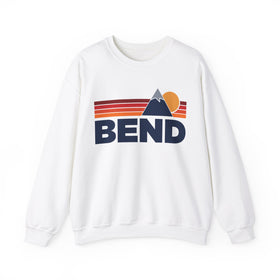 Bend, Oregon Sweatshirt Retro Mountains, Bend Unisex Crewneck, Vintage Cozy Jumper, Gift for Outdoor Lovers